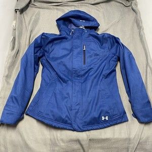 Under Armour Storm 2 in 1 Women’s Small Blue Outer ONLY Full Zip Hooded Jacket